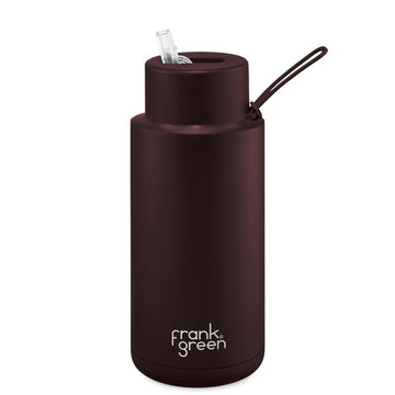 Frank Green Ceramic Reusable Bottle 1L / 34oz (Chocolate Brown)